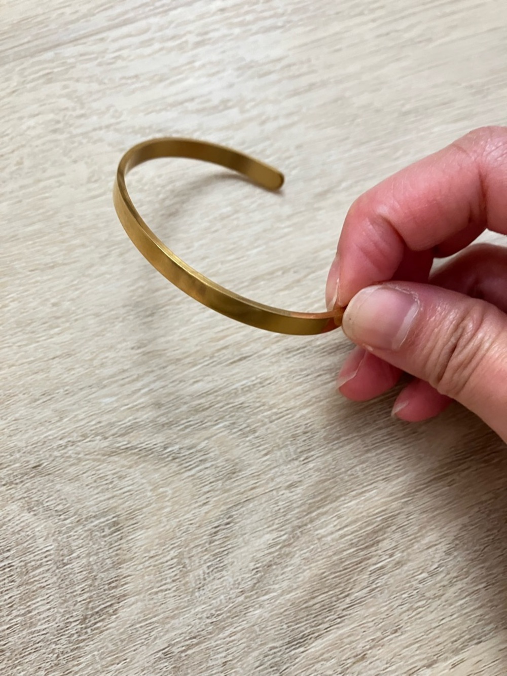 Bracelet Cuff - Minimalist Gold Open Cuff Bracelet